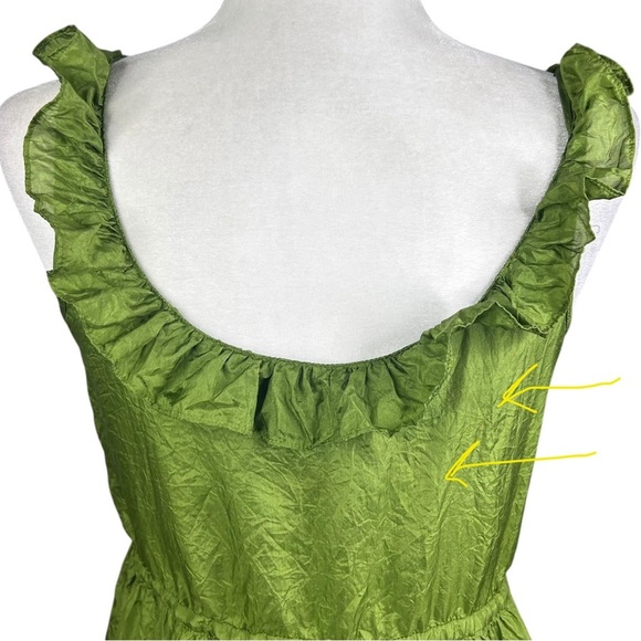 Sundance Silk Tiered Dress Sm Ruffles Fairy Whimsical Boho Tiny Flaws Delicate - Picture 6 of 10